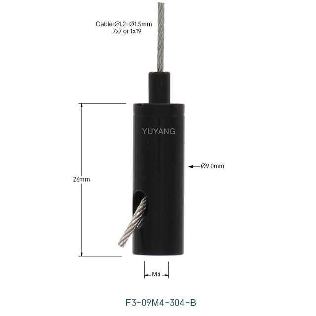 F3-304-B Black Cable Gripper