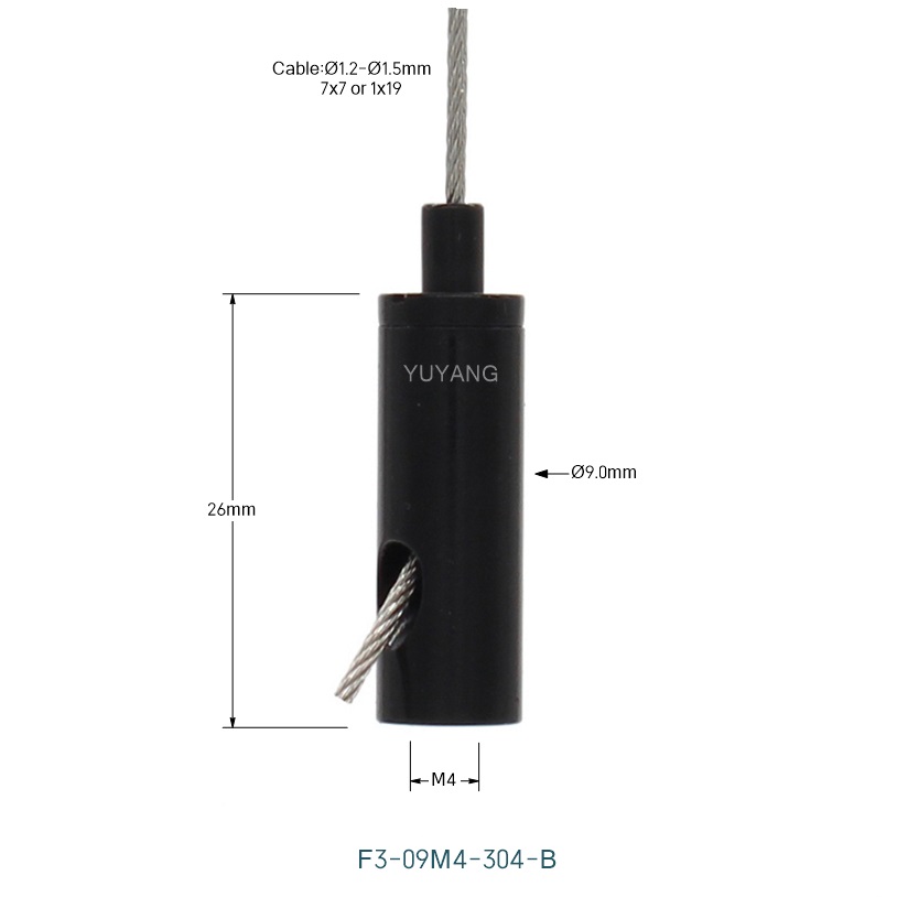 F3-304-B Black Cable Gripper
