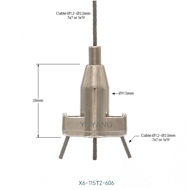 X6-606 Cable Gripper For 2 Wires