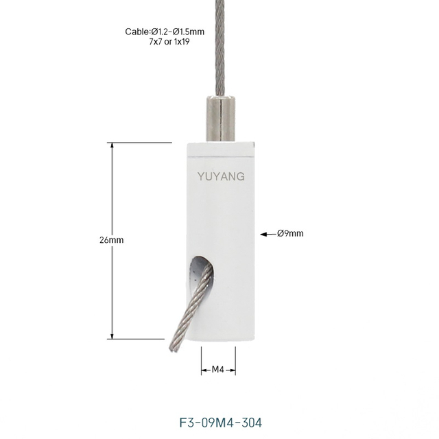 F3-304 White Cable Gripper