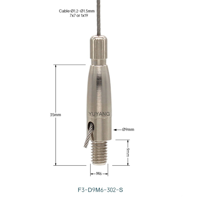 F3-302-S Cable Gripper With Safety Nut