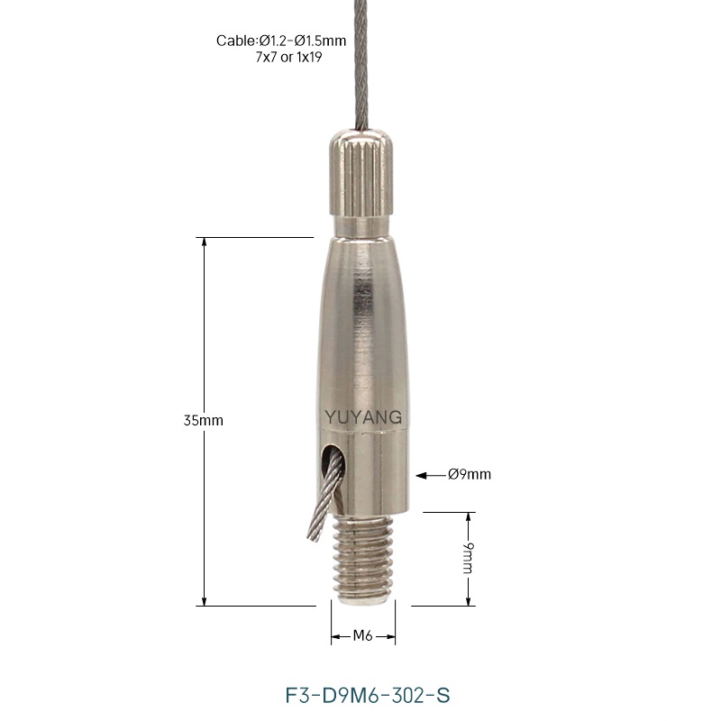 F3-302-S Cable Gripper With Safety Nut
