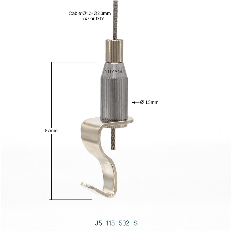F5-502-S Hook Cable Gripper For Art Hanging
