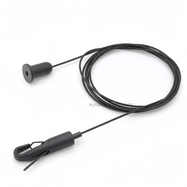 Black Zinc Alloy Braking Carabiner Hook Suspension Kit Ceiling Mounting for Ceiling Lamp LED Hanging System Linear Light