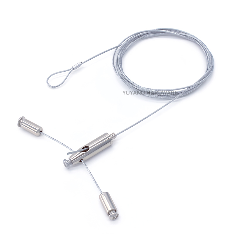 Adjustable Hooks for Gallery Picture Hanging System Art Display Wire Rope Lift Adjustable Hook Suspension Accessory