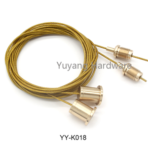 Gold haning kit raw brass color hanging system