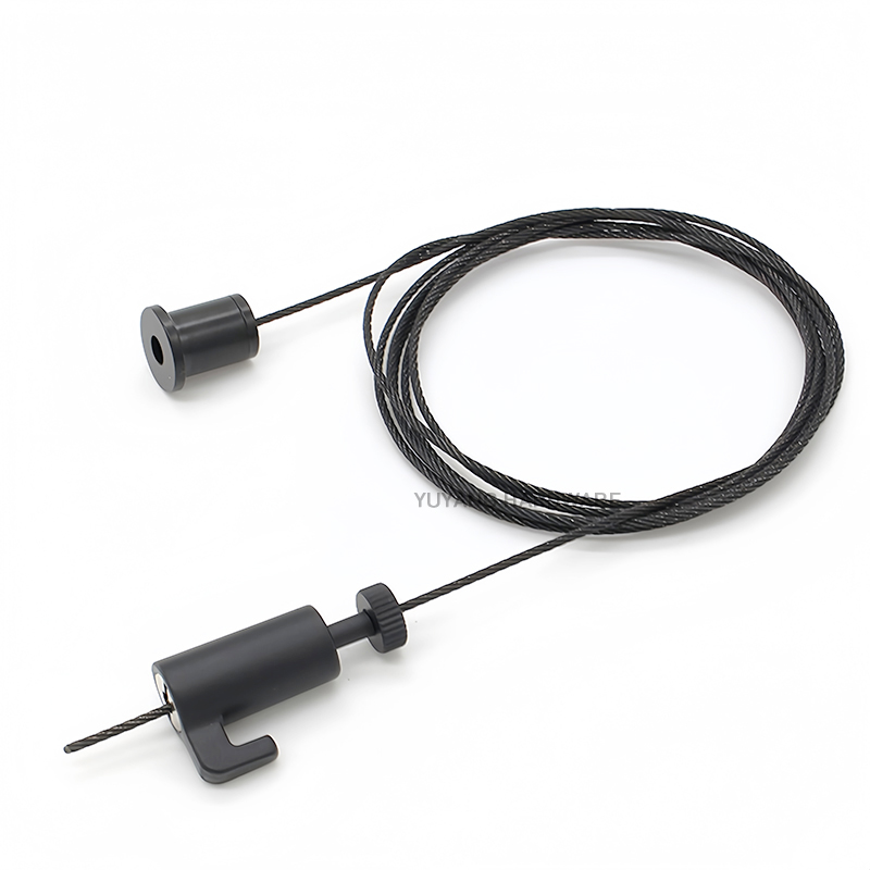 Art Ceiling Mount Picture Hanging System Kit with Adjustable Hooks Wire Frame Picture Photo Mirror Hanging Kit