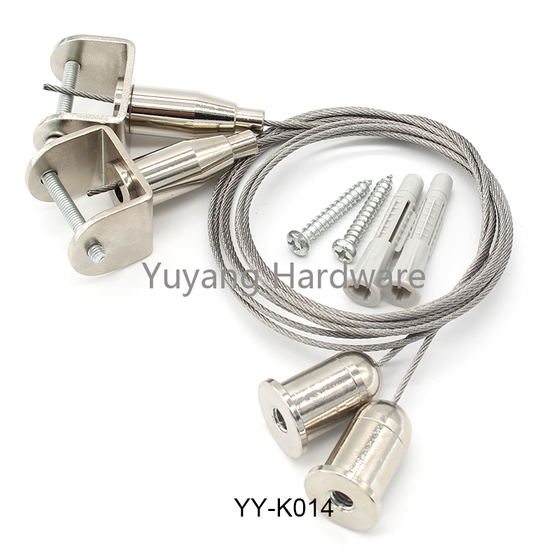 YUYANG new style hanging kit stainless steel Cable gripper for Lighting Ststem.