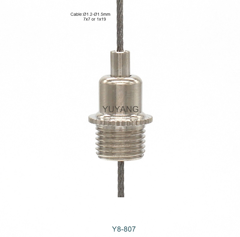 M10 Thread Suspension Cable Gripper for 1.2-1.5mm Hanging Wire
