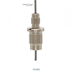 M10 Thread Bottom-Exit Cable Gripper for Lighting Hanging Fixtures