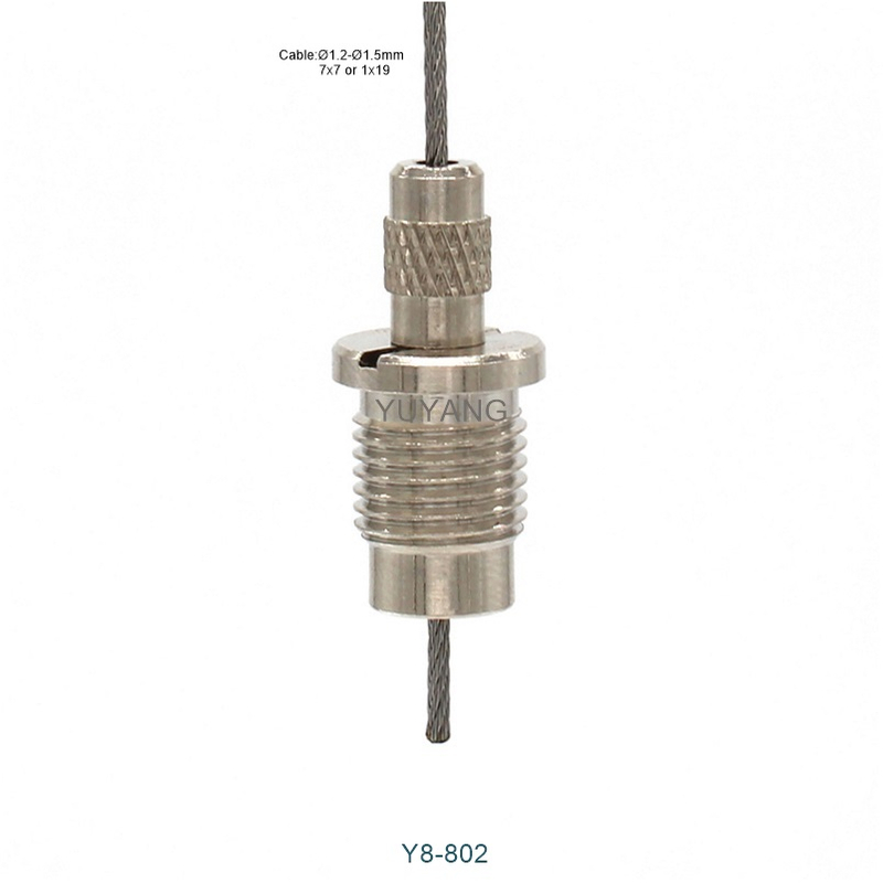 M10 Thread Bottom-Exit Cable Gripper for Lighting Hanging Fixtures
