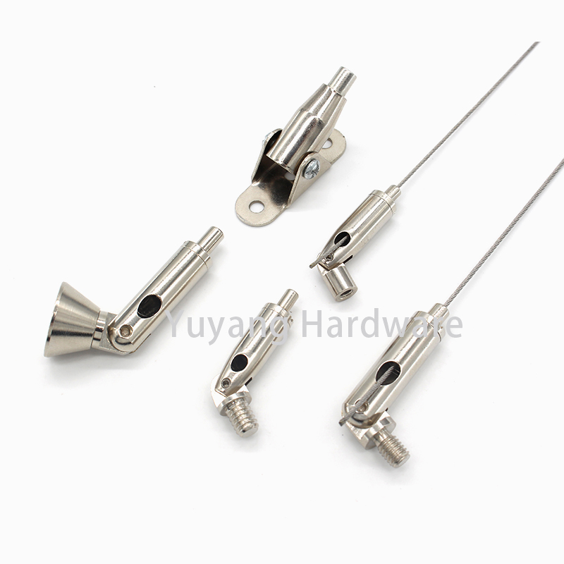 Factory price Swivel Cable gripper Nickle Gripper Cable Clips for Lamp and Light Hanging