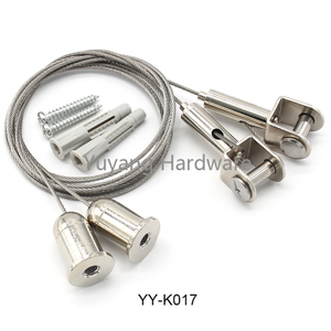 YY-K017 led panel light suspension kit Acoustic Panels Soundproof Suspension Hanging Cable Kit cable gripper with opening 9mm 11mm 18mm 25mm panel holder