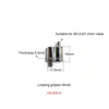 Factory price Zinc alloy cable gripper with loops and hook OEM cable car wire rope gripper