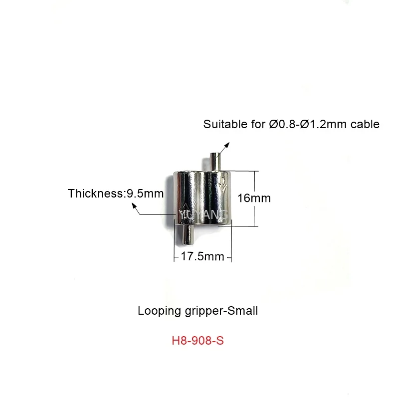 Factory price Zinc alloy cable gripper with loops and hook OEM cable car wire rope gripper