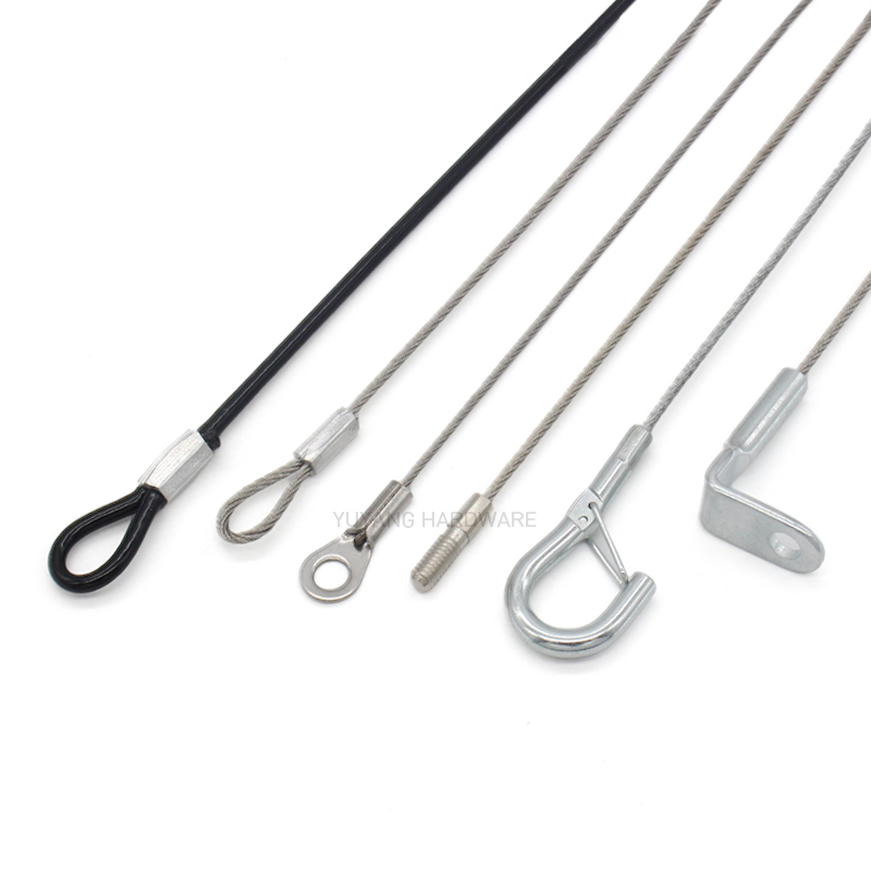 1.5mm Stainless Steel Wire with Eye Bolt Die Cast Wire Rope Assembly