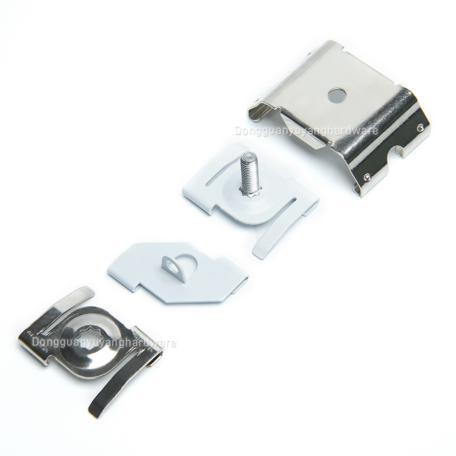 1/4-20 Thread T Grid Clip Zinc-plated Surface Metal T Bar Clip for Track Lighting