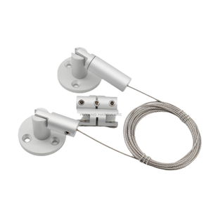 Zinc Alloy Wall Cable Gripper with Steel Cable Suspension Kit Wire Art Display System