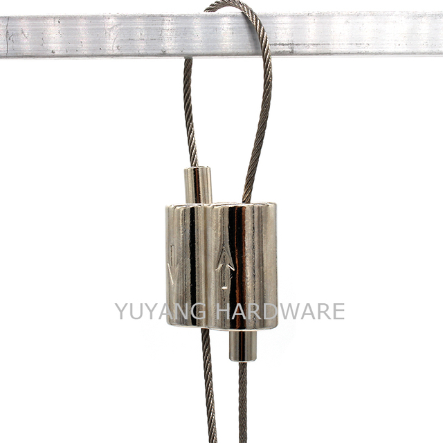 Factory Price High Quality OEM Wire Cabl Gripper Lights Fixture Ceiling Adjustable Safety Aluminum Looping Cable Gripper 2mm