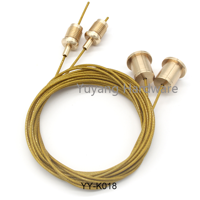 Gold haning kit raw brass color hanging system