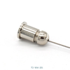 Brass Ceiling Mounting Gripper Rounded Bottom Suitable for 1-2mm Steel Wire Rope
