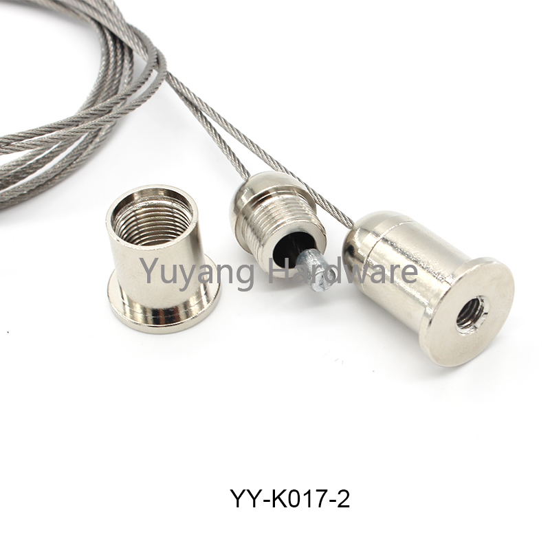YY-K017 led panel light suspension kit Acoustic Panels Soundproof Suspension Hanging Cable Kit cable gripper with opening 9mm 11mm 18mm 25mm panel holder