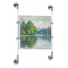 Zinc Alloy Wall Cable Gripper with Steel Cable Suspension Kit Wire Art Display System