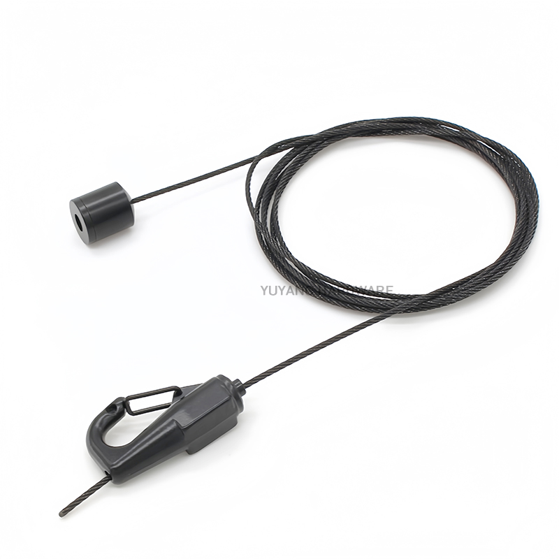 Customized Indoor Hanging System Adjustable Load-bearing Cable Suspension Kit Featuring Wire Rope Looping Gripper Cable Clips