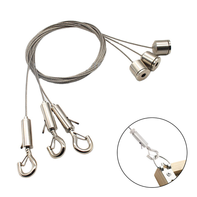 High Quality Picture Hanging Wire Suspension Kit Adjustable Ceiling Suspension Cable Kit