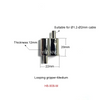 Factory price Zinc alloy cable gripper with loops and hook OEM cable car wire rope gripper