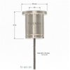 Ceiling Attachment Cable Gripper Flat - Bottom Ceiling Mount Cable Fixture