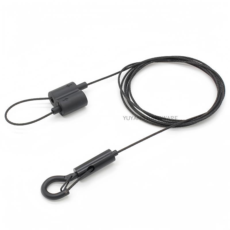 Customized Indoor Hanging System Adjustable Load-bearing Cable Suspension Kit Featuring Wire Rope Looping Gripper Cable Clips