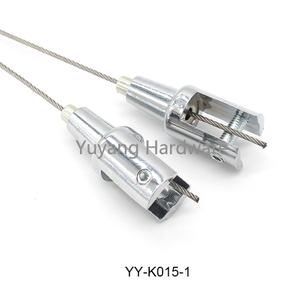 Adjustable v Y-Type Hangng Clamp Acrylic Sign Suspension Fitting Glass Banner & Lighting Wire Hanging Clip