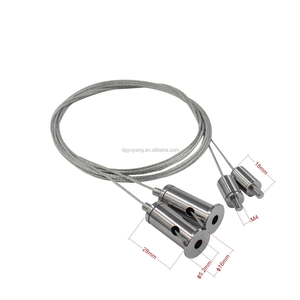 Adjustable Brass Cable Rope Gripper Efficient Stainless Steel Track Light Suspension Kit Hanging Kit for Wire Hanging System