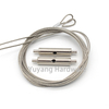 Adjustable Wire Rope Hanging Kit Nickel Copper Finish for Light & Signage Mounting