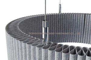 Acoustic Panel Suspension Kit | Stainless Steel Cable Hanging Hardware for Felt Baffles