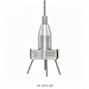 Triple Outlet Wire Rope Cable Gripper Tool-Free Height Adjustment Hardware for Commercial Lighting Hanging System