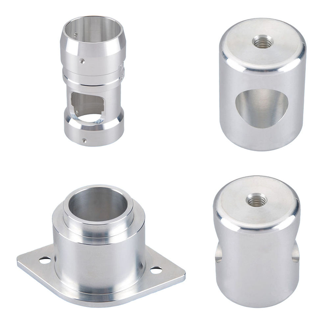 Precision CNC Turned Aluminum Cylinder Housings OEM Machining Components
