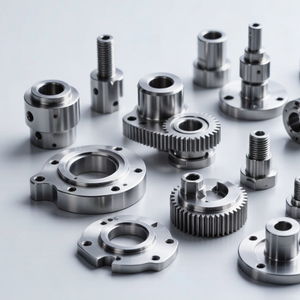 Custom Precision CNC Machining Parts | Stainless Steel Gear Shaft Flange & Mechanical Components