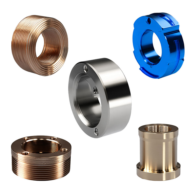 Custom CNC Machined Threaded Bushings & Flange Sleeves | Precision Metal Thread Components