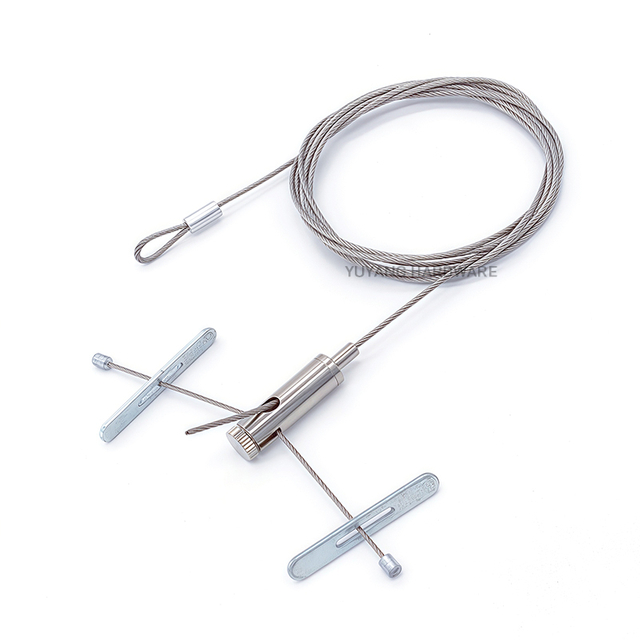 Adjustable Wire Rope Hanging Kit for Linear Light Custom Stainless Steel Cable Suspension Kit