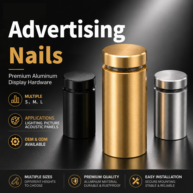 Adjustable Stainless Steel/Zinc Alloy Wall-Mounted Standoffs for Cable Management & Fixation 12-19mm Size