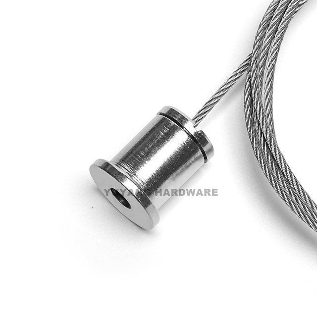Spring Loaded Wire Rope Gripper Ceiling Attachment Height Adjustable Lighting Suspension Fitting