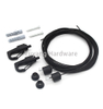 Black Picture Hanging Kit | Adjustable Stainless Steel Cable Art Display Hardware