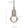 Adjustable Eye Loop Cable Gripper for 1.2‑1.5mm Wire Rope Suspension Fitting