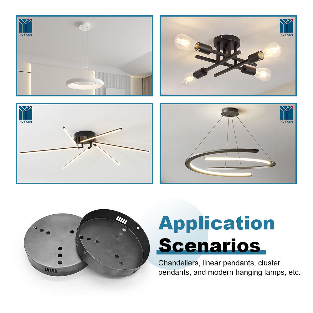 Custom Chandelier Ceiling Canopy 180mm Chandelier 9 Holes Ceiling Plate Light Fixture Mounting Ceiling Canopy