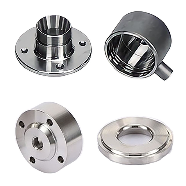 Custom CNC Machined Stainless Steel Flange Parts | Precision CNC Turning Components