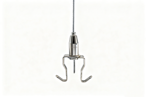 Adjustable Wire Rope Hook Metal Double Hook Cable Suspension Hanger for Sign & Light Hanging System