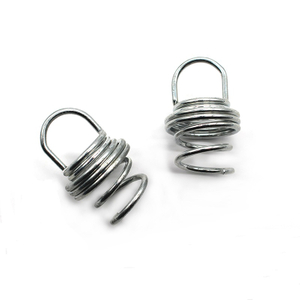 Spring Wire Rope Gripper Coil Cable Lock With D Ring Steel Wire Loop Suspension Fitting