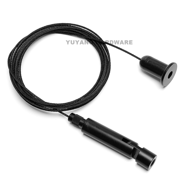 Adjustable Stainless Steel Cable Suspension Kit Threaded Stud Lock Gripper Cable Hanging Kit for LED Light Panel